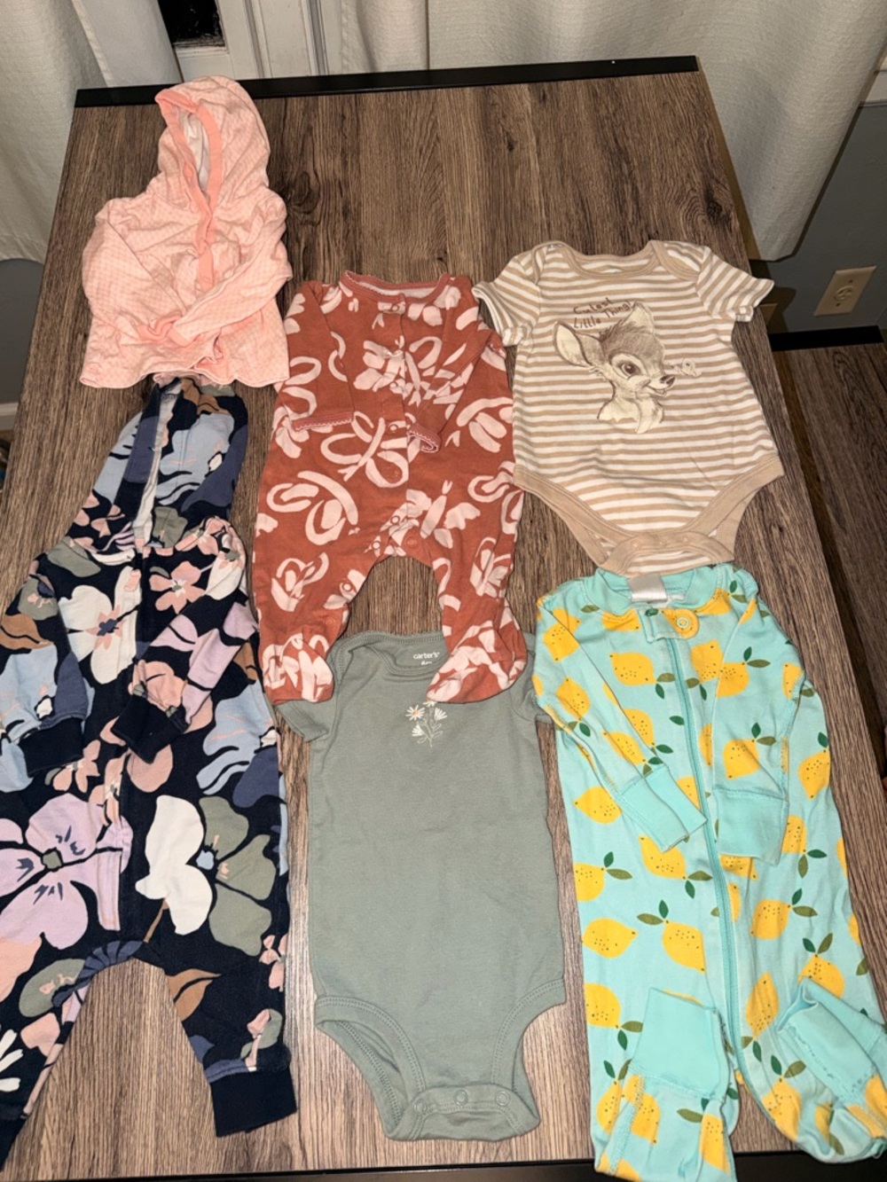 Carter's Baby One-Piece Bundle in Pink, Rust, Tan, Navy, Sage & Teal 6 months
